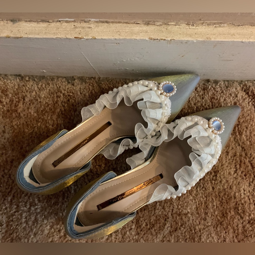 REGENCY ERA TOE POINTED HEELS